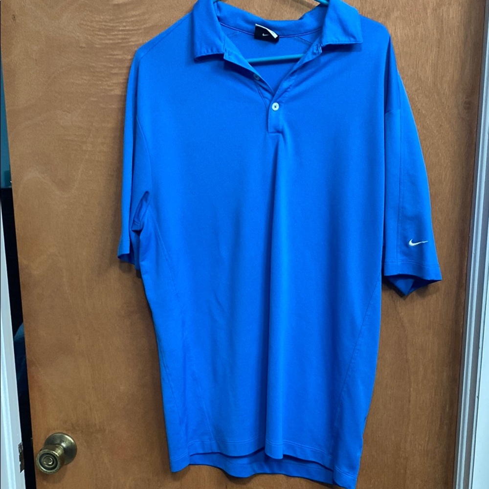 Nike Blue Polo Shirt Short Sleeve XL